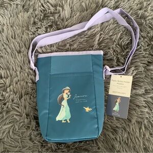 BNWT Japan Aladdin Jasmine Princess Insulated Bottle drawstring shoulder Bag